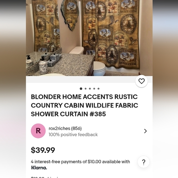 π« FISHING π£ CABIN LIFE Woolrich RUSTIC πΏ Shower Curtain - Picture 5 of 16